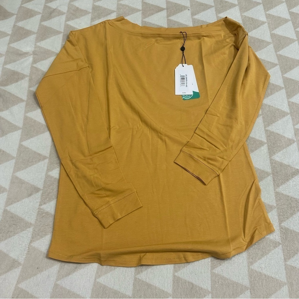 Universal standard dolci long sleeve top sunshine yellow